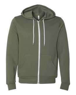 BELLA + CANVAS-Unisex Sponge Fleece Full-Zip Hoodie-3739